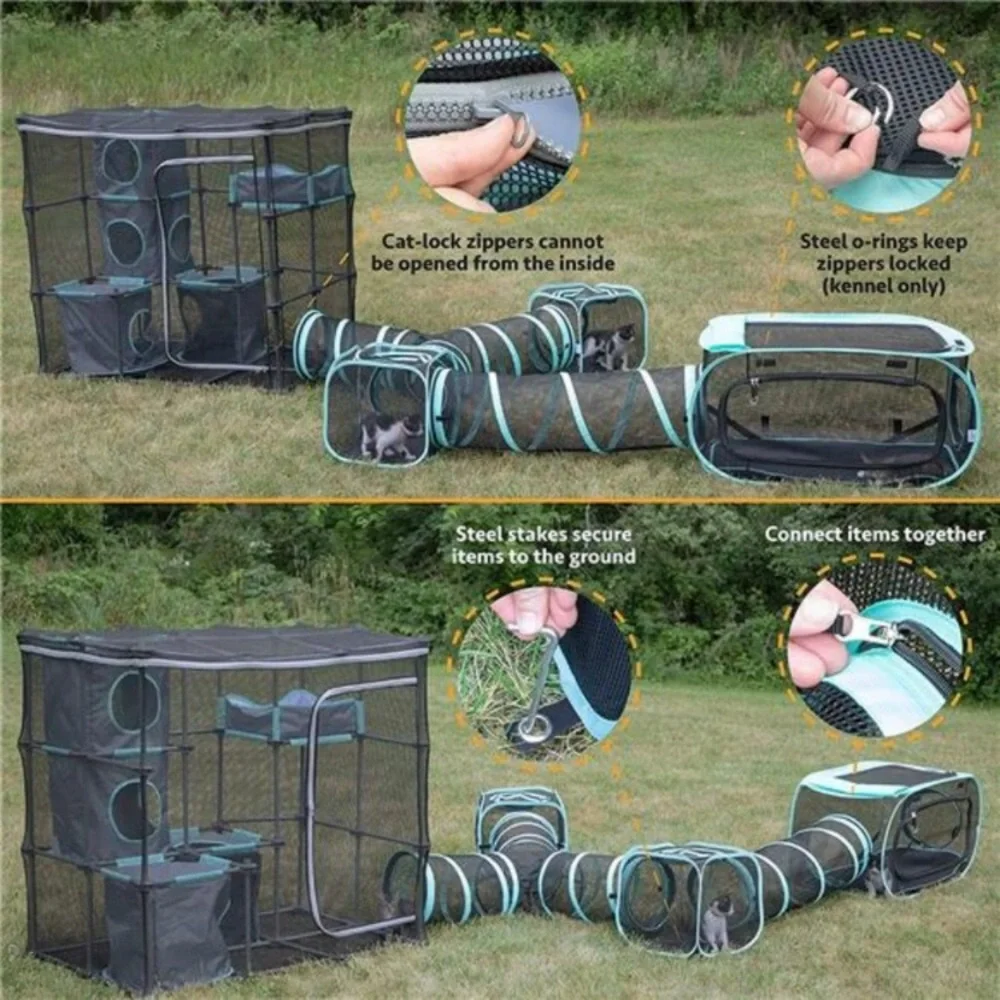 Claw Indoor and Outdoor Mega Kit Cat Furniture, Cat Sleeper, Outdoor Kennel